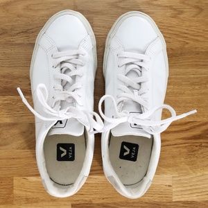 Veja Esplar Leather Sneakers, Extra white